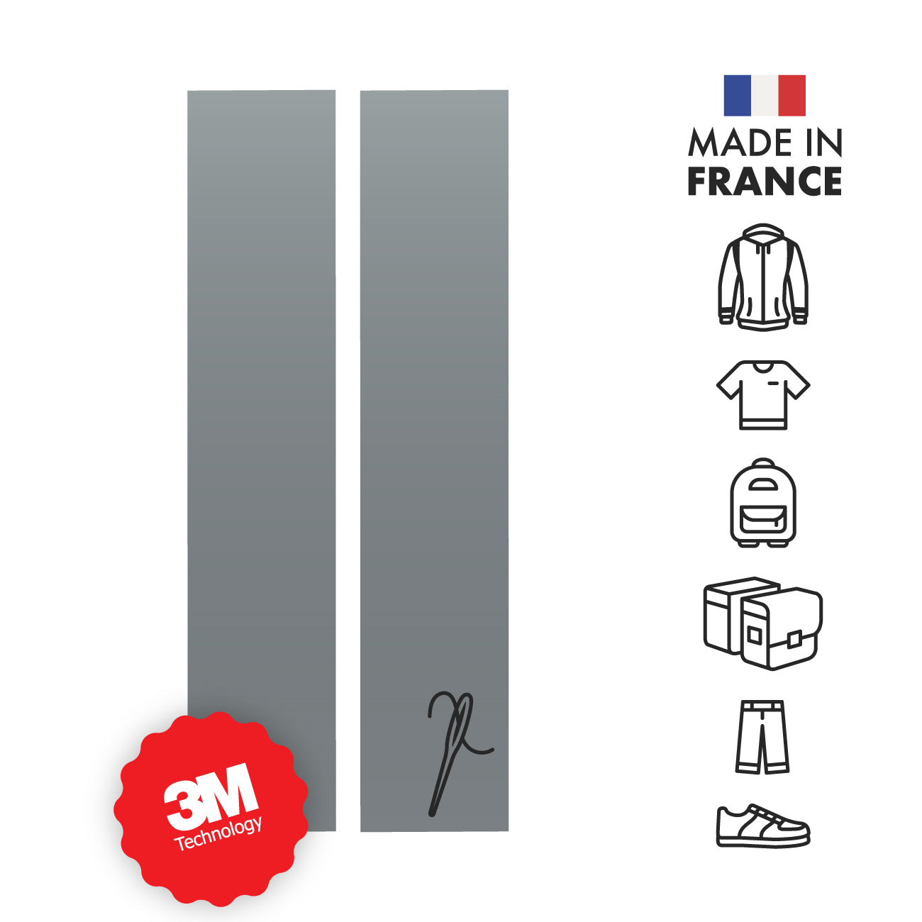 60 Bandes Réfléchissantes Autocollantes Pour Casque, Vélo, Voiture - Haute Visibilité, Argent/jaune/rouge