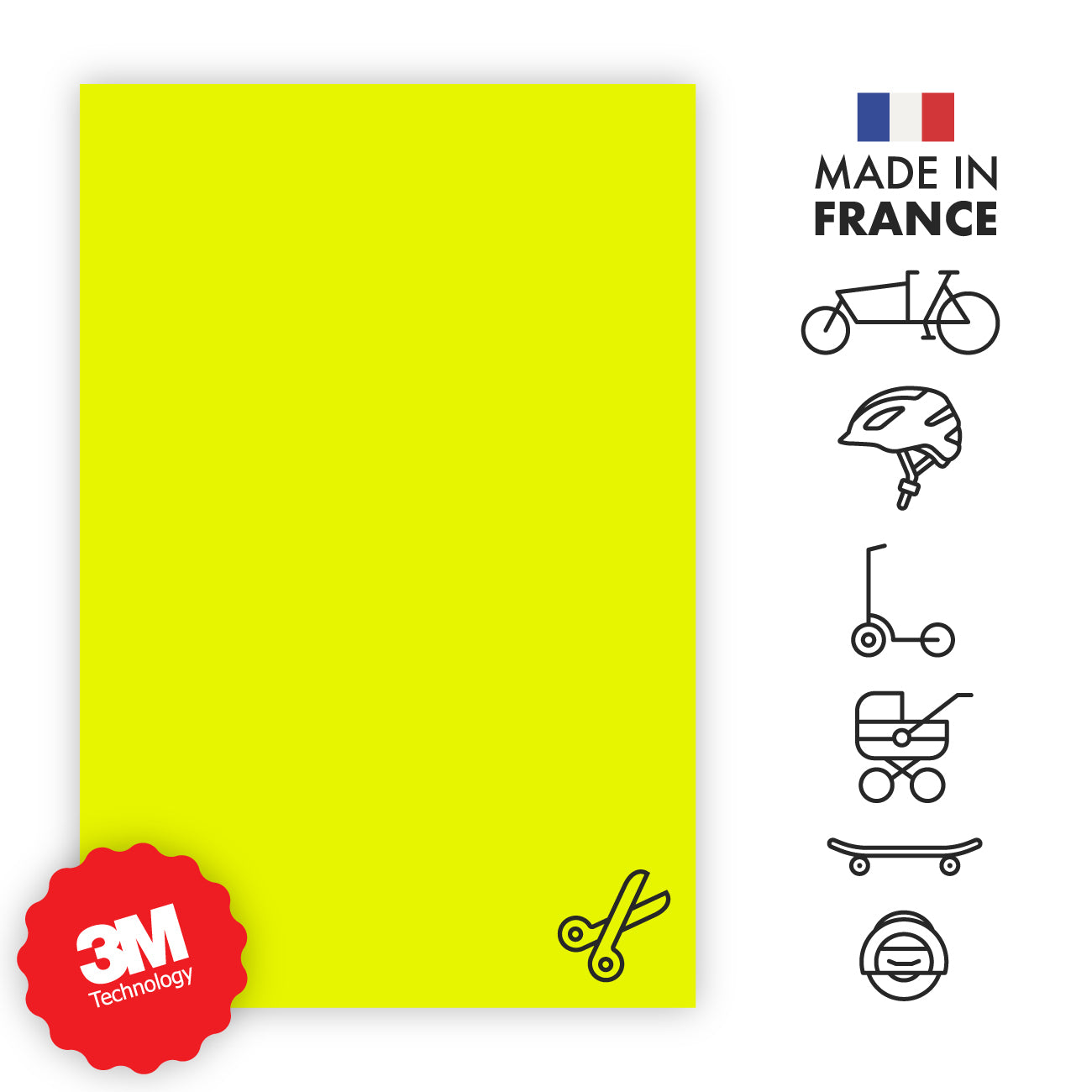 #couleur_Jaune fluorescent - Coloris unique