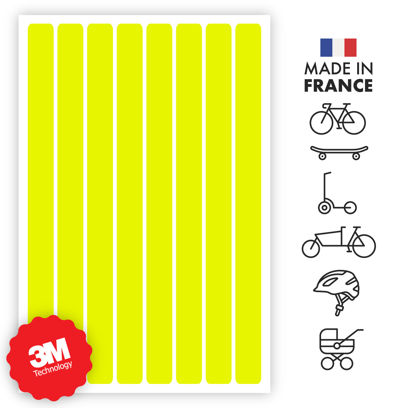 #couleur_Jaune fluorescent - Coloris unique