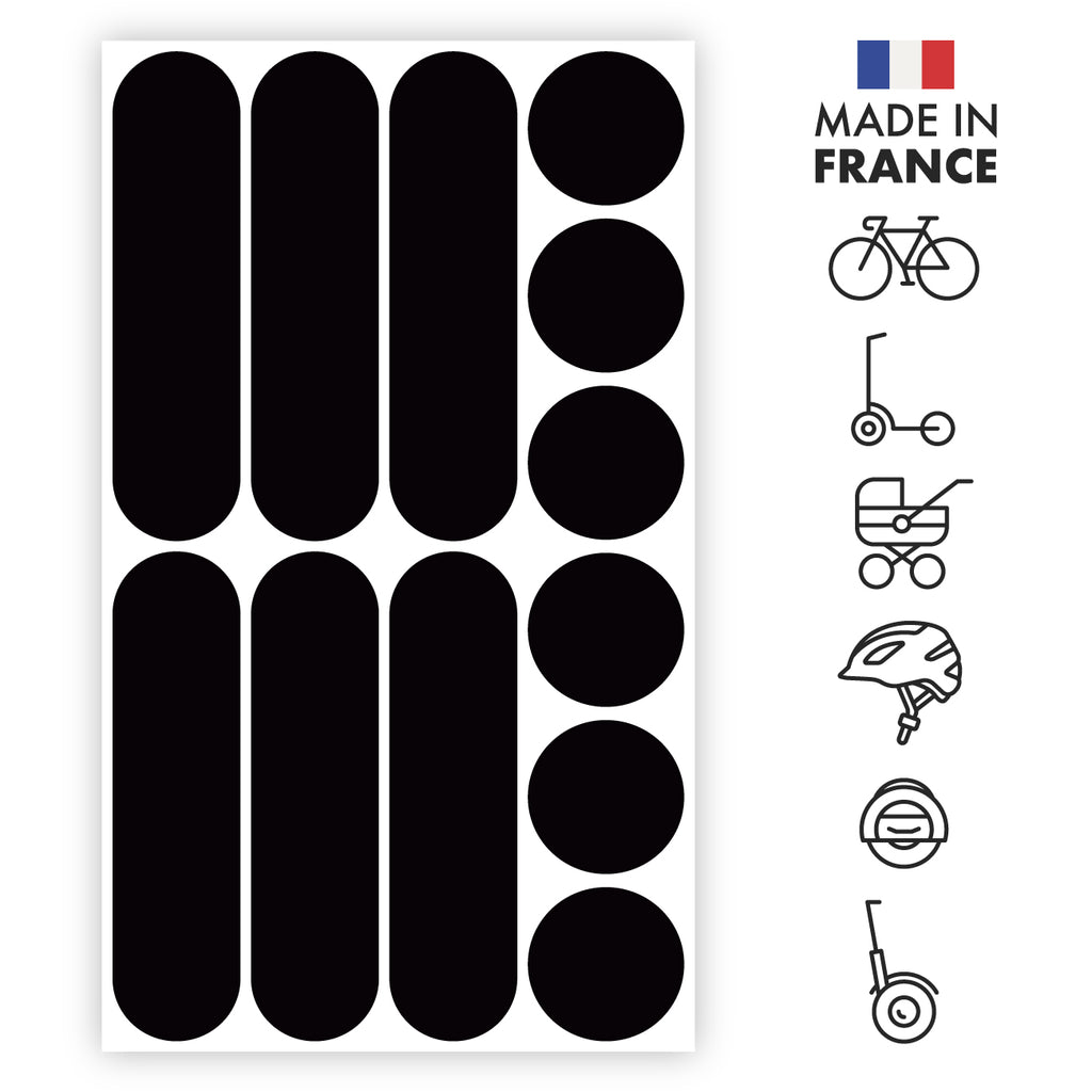 AUTOCOLLANT/STICKER REFLECHISSANT POUR VELO, CASQUE MODELE FLECHE